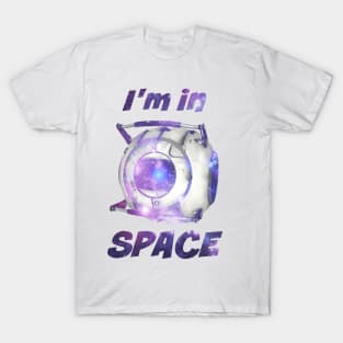 Portal 2 Wheatley "I'm in Space!" Galaxy Print T-Shirt